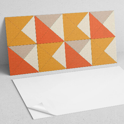 Square tv wall panel Geometric triangles in the arrangement