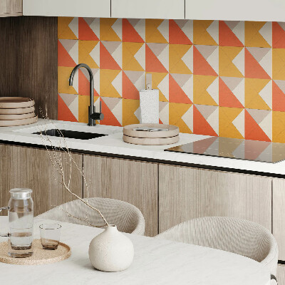 Square tv wall panel Geometric triangles in the arrangement