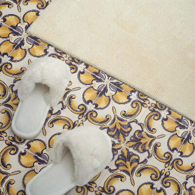Square tv wall panel Pattern with floral motifs