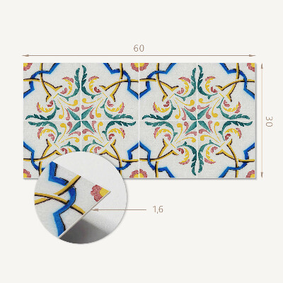 Pvc wall panel Plant pattern with ornaments