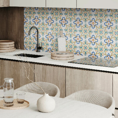 Pvc wall panel Plant pattern with ornaments