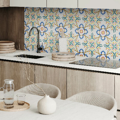 Pvc wall panel Plant pattern with ornaments