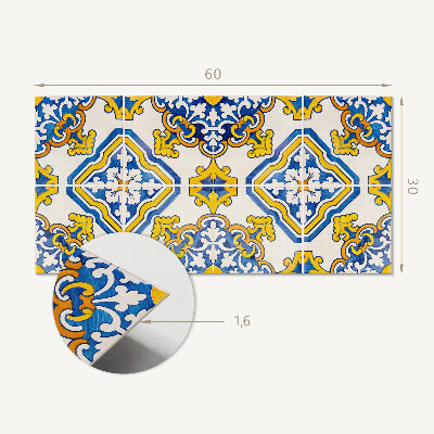 Pvc wall panel Mosaic pattern with flowers