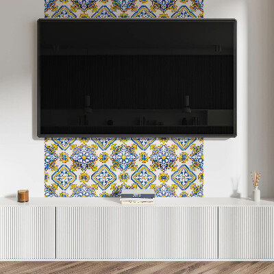 Pvc wall panel Mosaic pattern with flowers