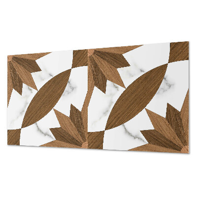 Pvc wall panel Geometric pattern with wood