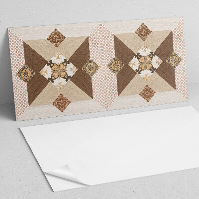 Square tv wall panel Mosaic pattern with ornaments