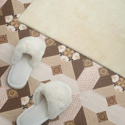 Square tv wall panel Mosaic pattern with ornaments