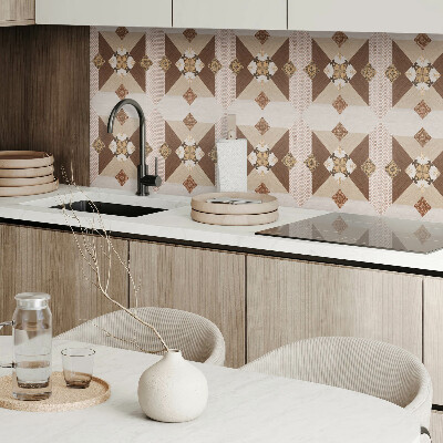 Square tv wall panel Mosaic pattern with ornaments