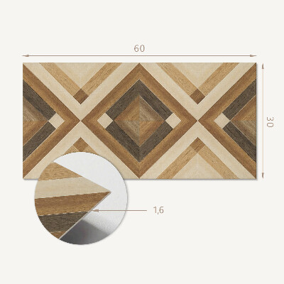 Pvc wall panel Geometric checkered pattern