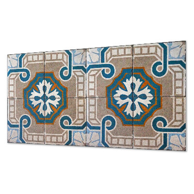 Square wall panel Mosaic pattern with ornaments