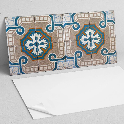 Square wall panel Mosaic pattern with ornaments