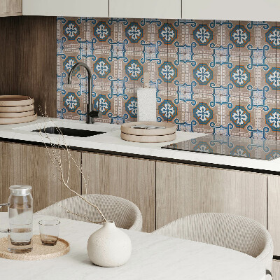 Square wall panel Mosaic pattern with ornaments