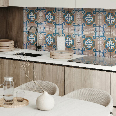 Square wall panel Mosaic pattern with ornaments
