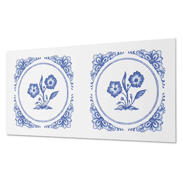 Pvc wall panel Floral pattern in a circle