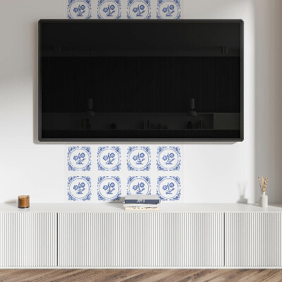 Pvc wall panel Floral pattern in a circle