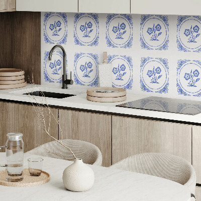 Pvc wall panel Floral pattern in a circle