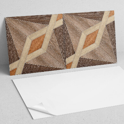 Pvc wall panel Geometric wood pattern