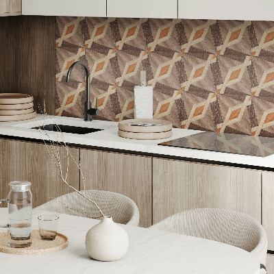 Pvc wall panel Geometric wood pattern