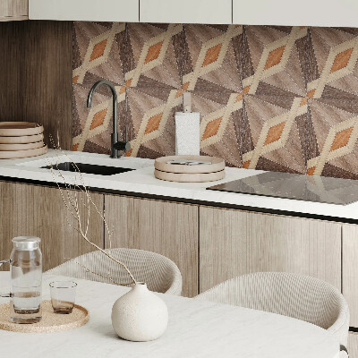 Pvc wall panel Geometric wood pattern