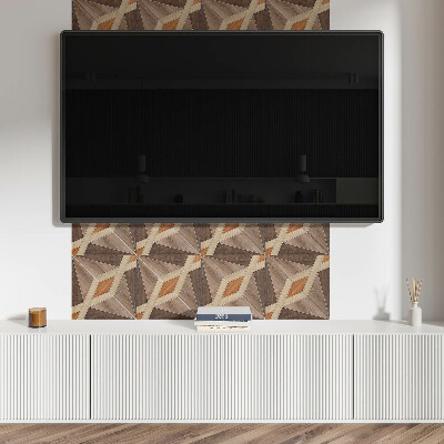 Pvc wall panel Geometric wood pattern