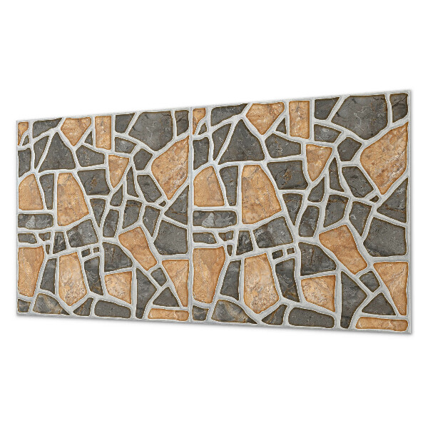 Square tv wall panel Stone mosaic pattern