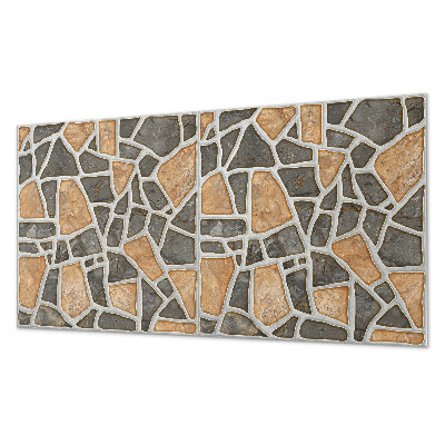 Square tv wall panel Stone mosaic pattern