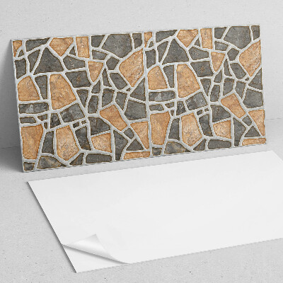 Square tv wall panel Stone mosaic pattern