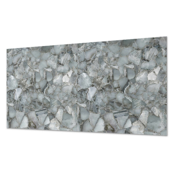 Square wall panel Stone mosaic with veins