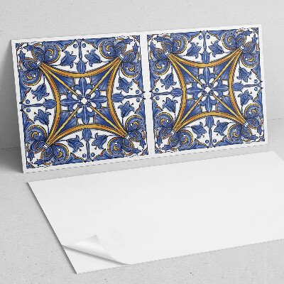 Square tv wall panel Plant pattern with ornaments