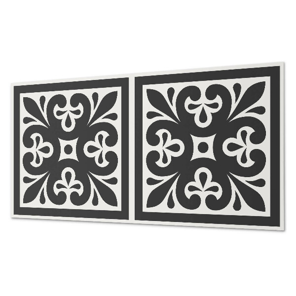 Square wall panel Pattern with elegant motifs