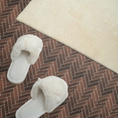 Square wall panel Herringbone wood pattern