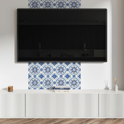 Pvc wall panel Floral pattern on the background
