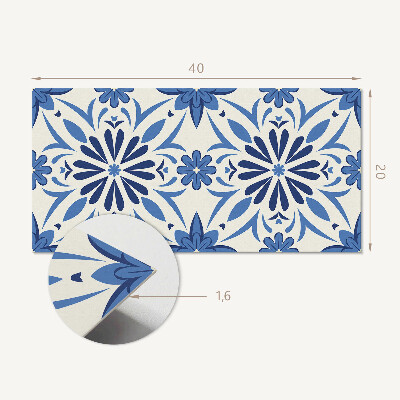 Pvc wall panel Floral pattern on the background