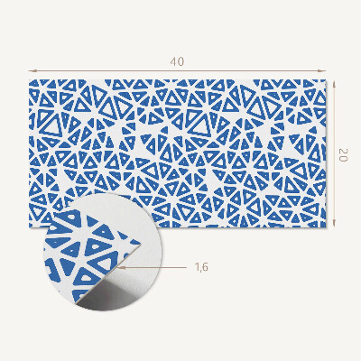 Square wall panel Abstract triangle pattern
