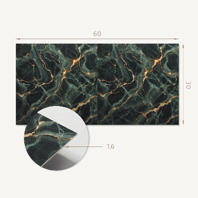 Square wall panel Marble pattern with veins