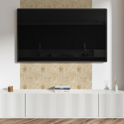 Square tv wall panel Natural stone pattern