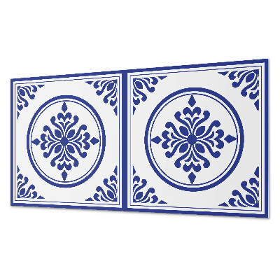 Pvc wall panel Pattern with circles and flowers