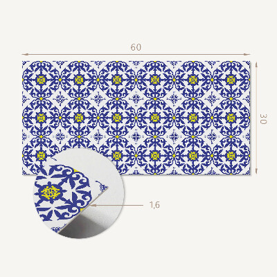 Pvc wall panel Pattern with floral motifs