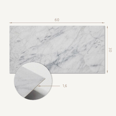Square wall panel Veined marble pattern