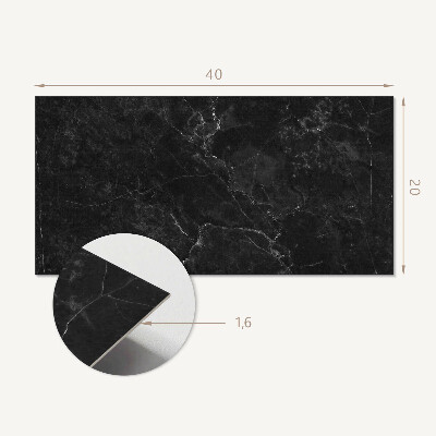 Square tv wall panel Veined marble pattern