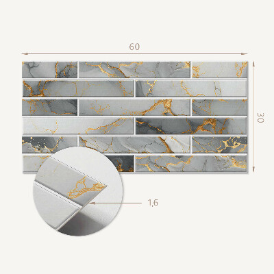 Pvc wall panel Elegant marble pattern
