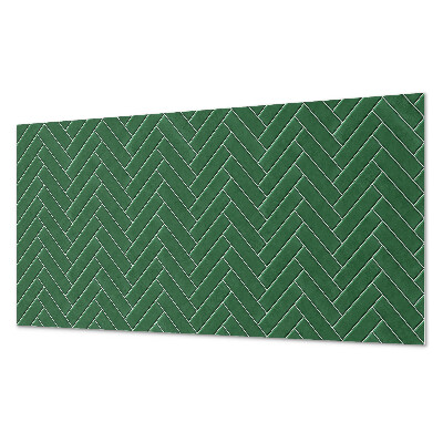 Square tv wall panel Herringbone pattern on tiles