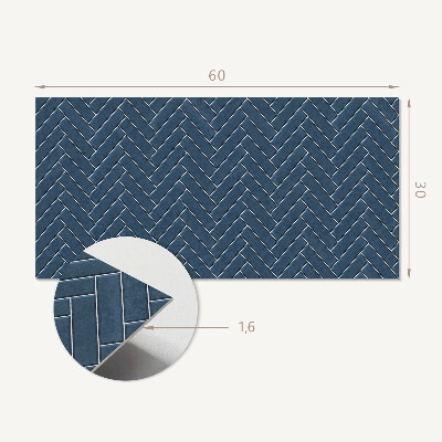 Square wall panel Herringbone pattern