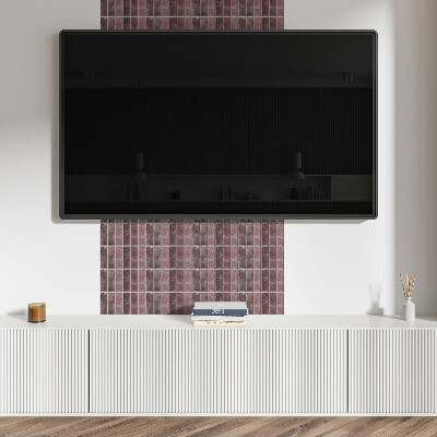 Pvc wall panel Vertical stripes in a mosaic