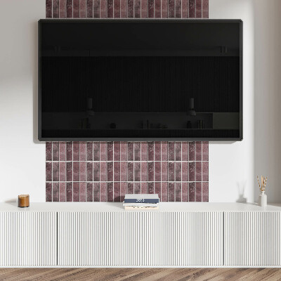 Pvc wall panel Vertical stripes in a mosaic