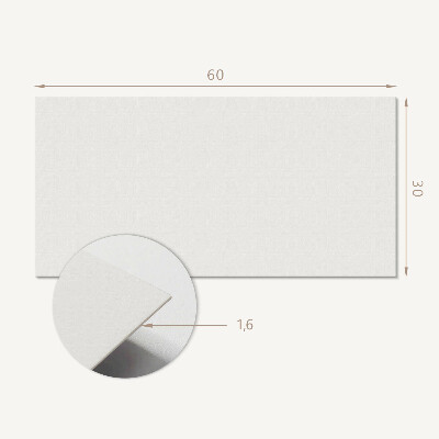 Square wall panel Ivory color