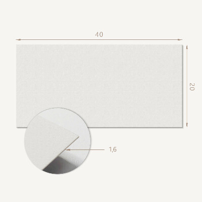 Square wall panel Ivory color