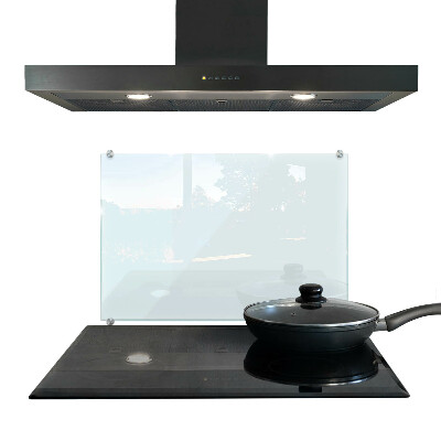 Glass cooker splashback transparent tempered glass