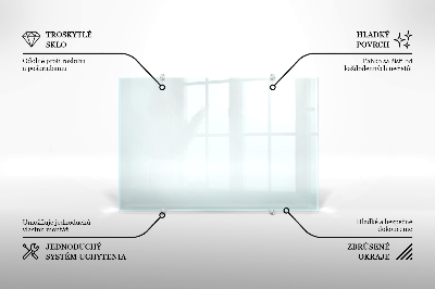 Glass worktop for the kitchen transparent