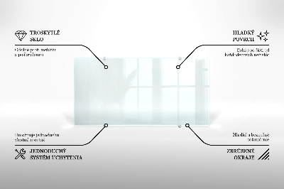 Glass worktop for the kitchen transparent